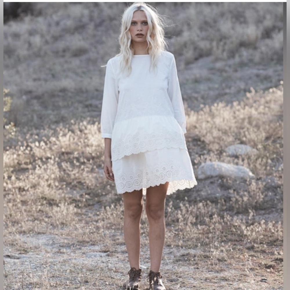 EUC The Great. Dolly Eyelet Dress